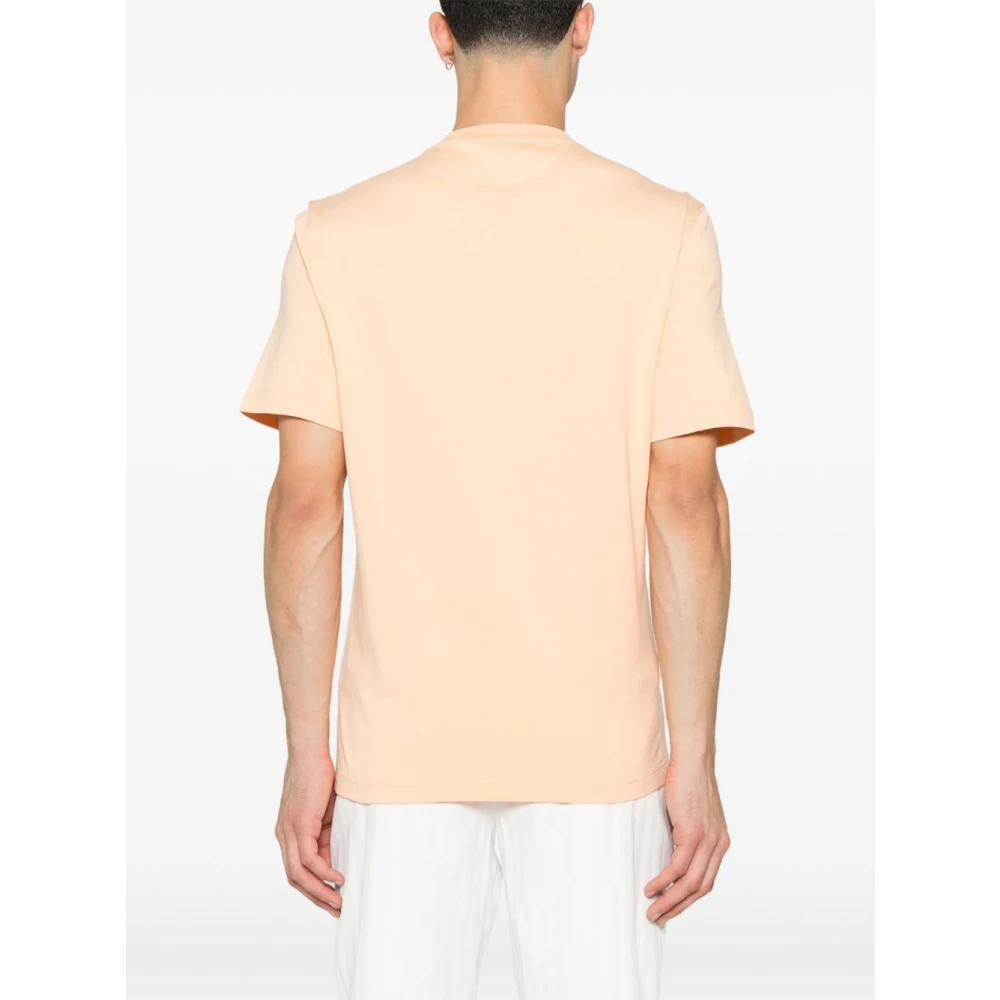 BRUNELLO CUCINELLI Oranje Katoenen Ronde Hals Top Orange Heren