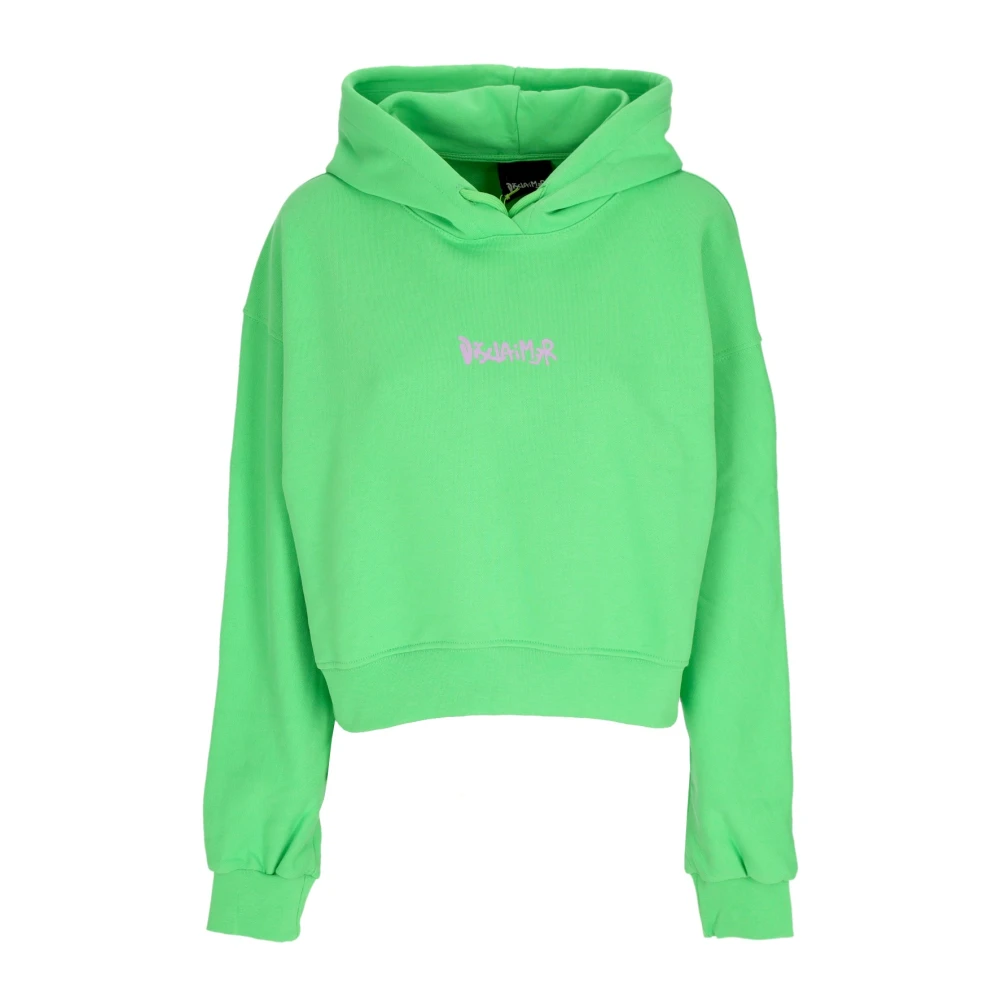 Disclaimer Lichtgewicht hoodie met logo Green Dames