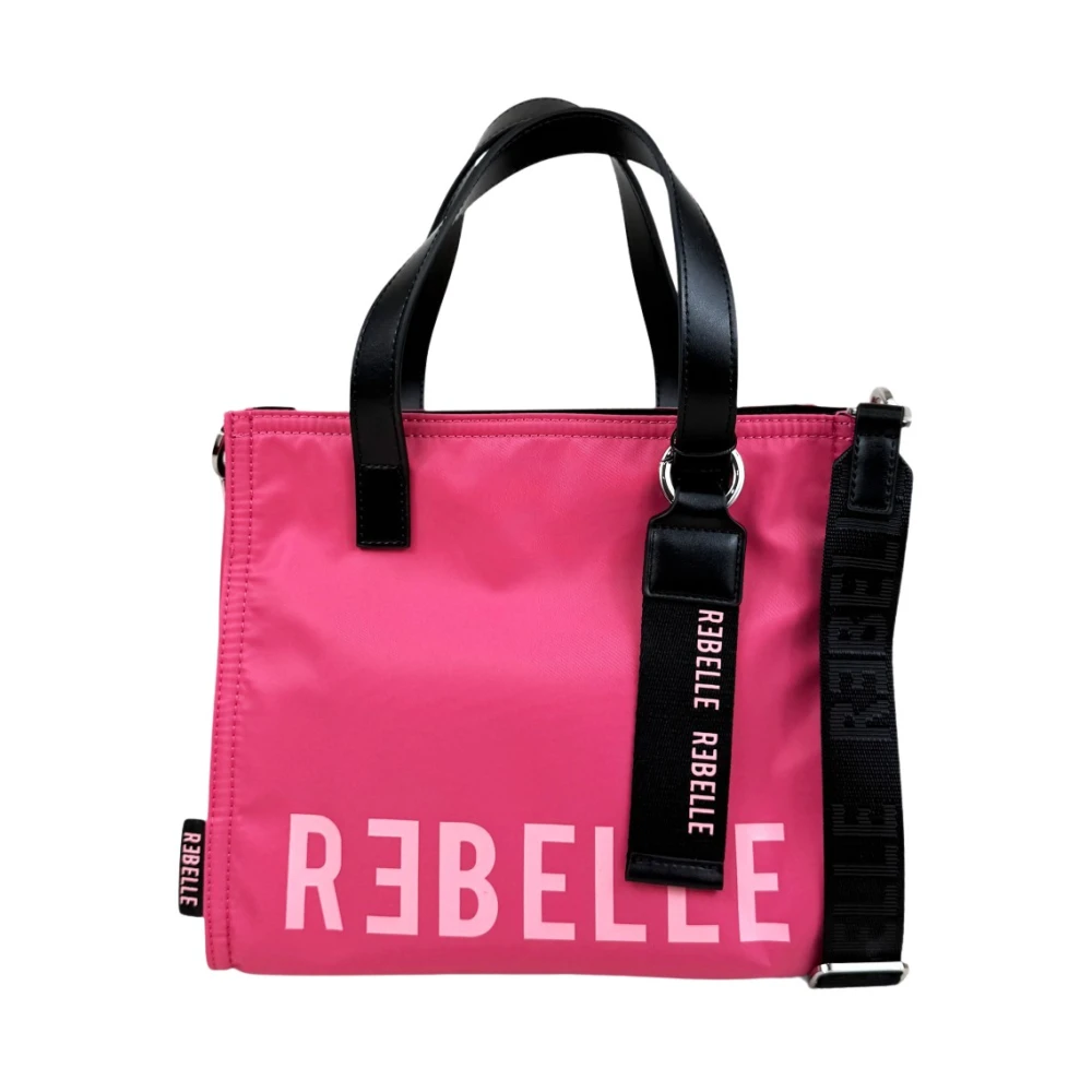 Rebelle Vrouw Roze Tassen Dames, One Size, Nylon, Poppy Nylon Tote