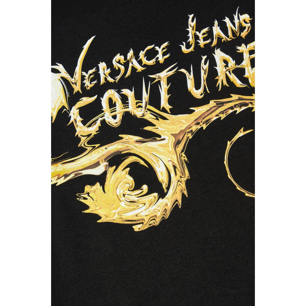 Versace Jeans Couture T-shirt met logo Black Heren