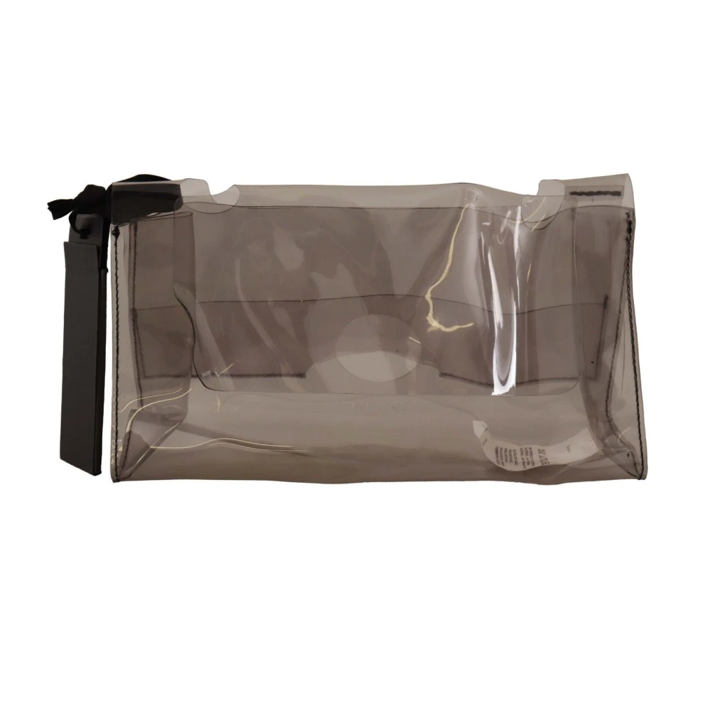 Pinko Elegante Transparante Clutch voor de avond Beige Dames