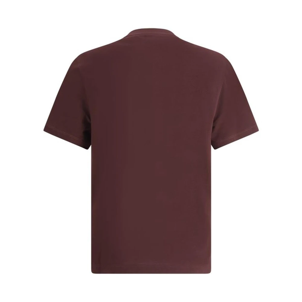 Versace Monogram Crew Neck Katoenen T-Shirt Purple Heren