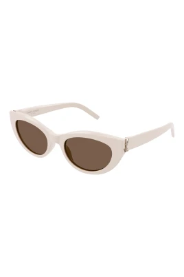 Ivory/Brown Beige Solglasögon SL M115