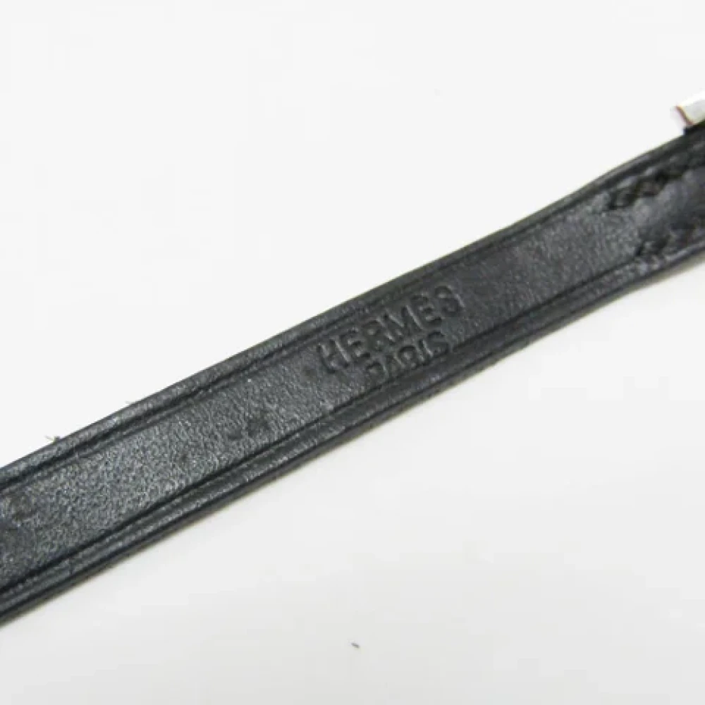 Hermès Vintage Pre-owned Leather belts Black Dames