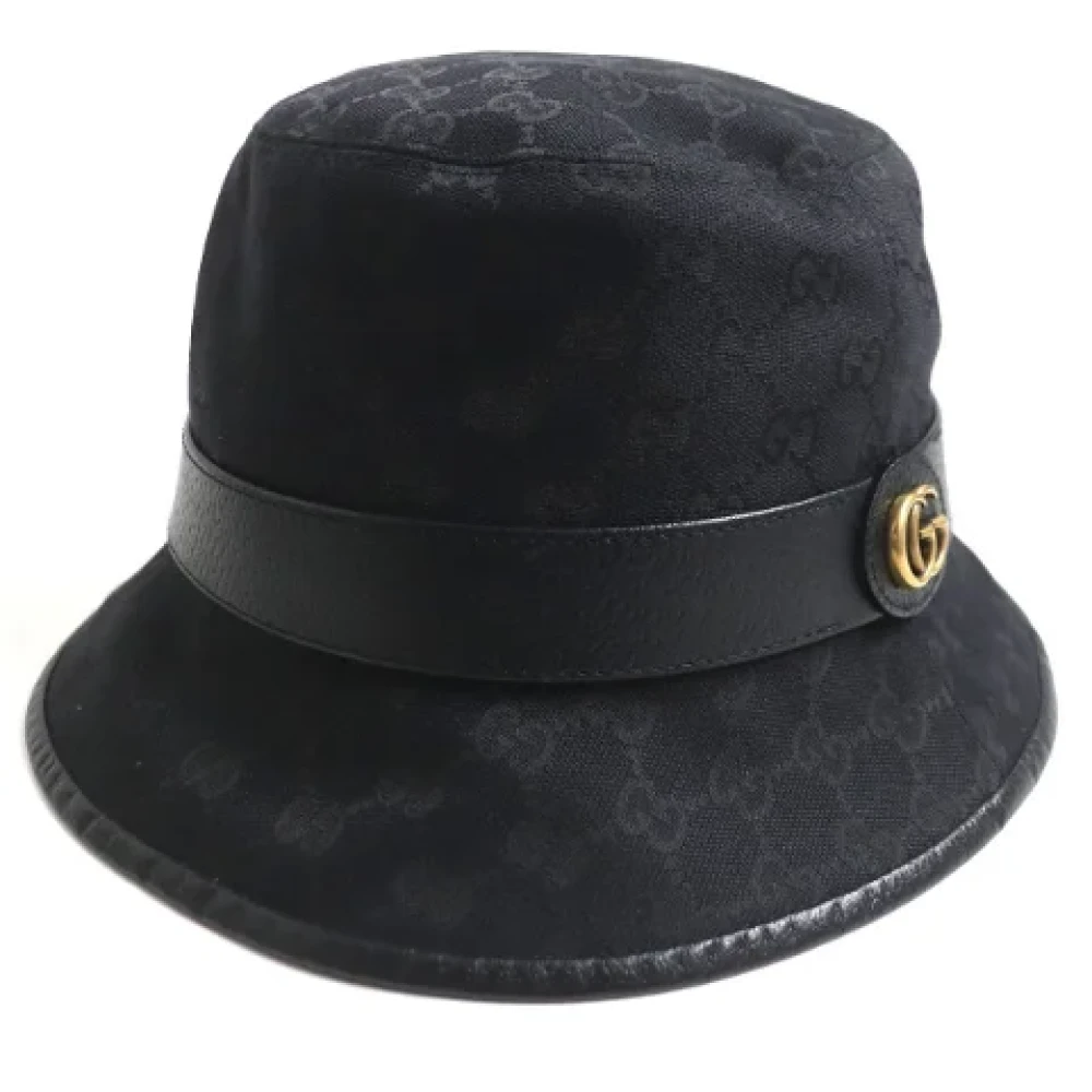 Gucci Vintage Pre-owned Fabric hats Black Heren