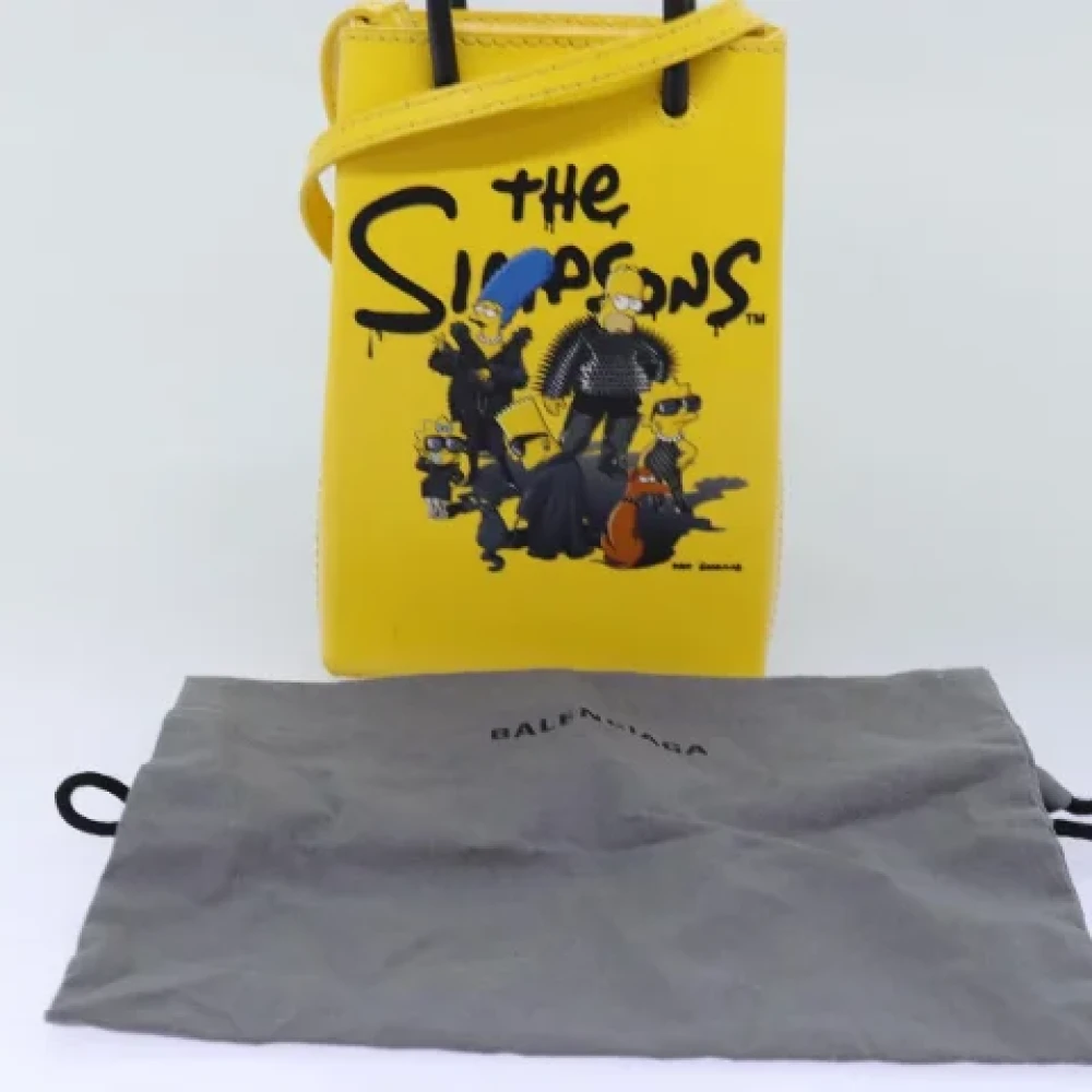 Balenciaga Vintage Pre-owned Leather balenciaga-bags Yellow Dames