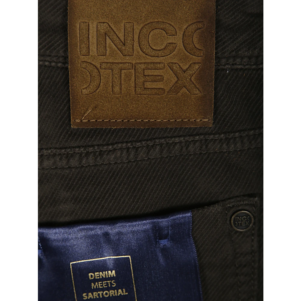 Incotex Vintage Stretch 5-Pocket Broek Black Heren