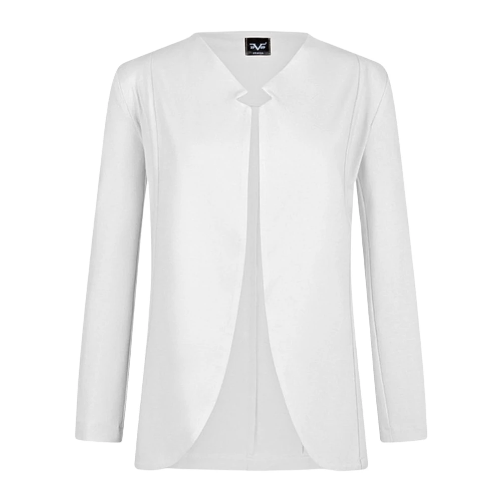 19v69 Italia Witte Italiaanse Getailleerde Blazer Premium Stof White Dames