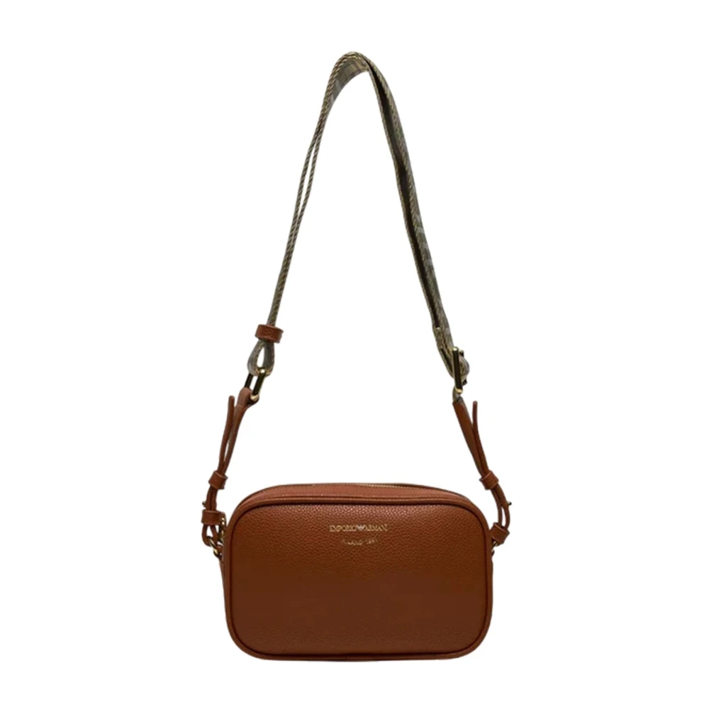 Giorgio Armani Kameel Synthetische Dames Schoudertas Brown Dames