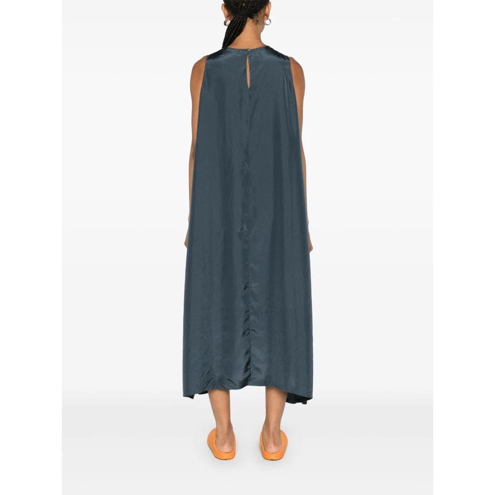 Acne Studios Gekreukte Midi Jurk Gray Dames