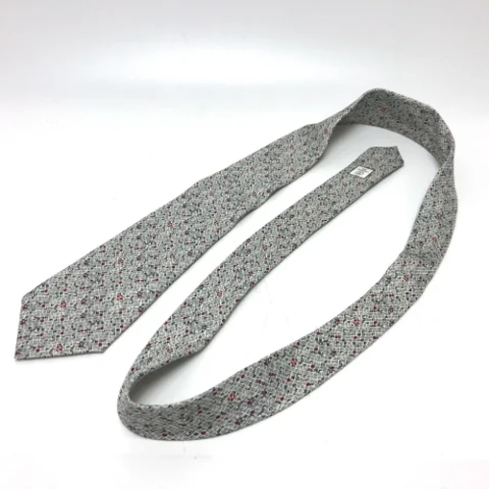 Chanel Vintage Pre-owned Silk home-office Gray Dames