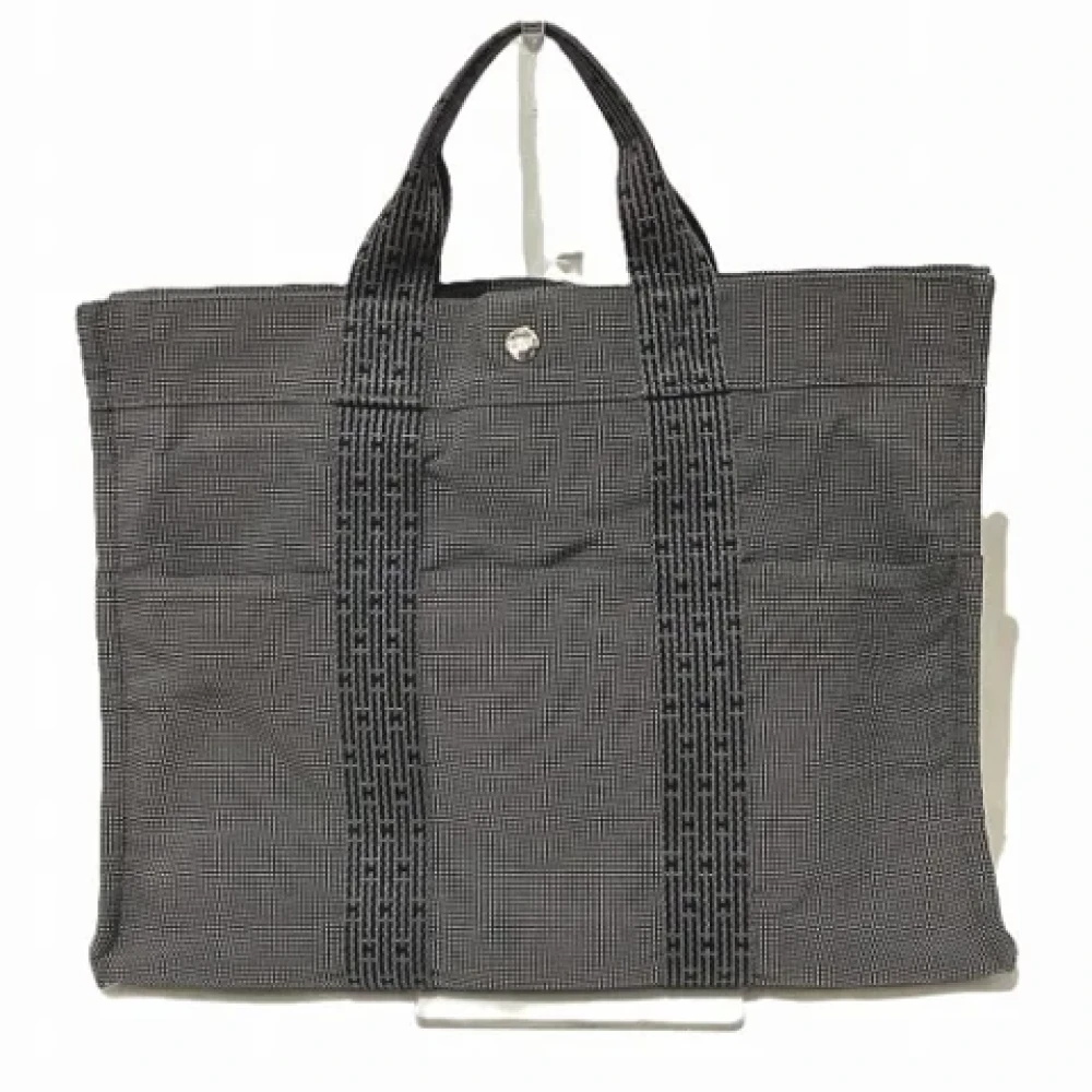 Hermès Vintage Pre-owned Canvas handbags Black Dames