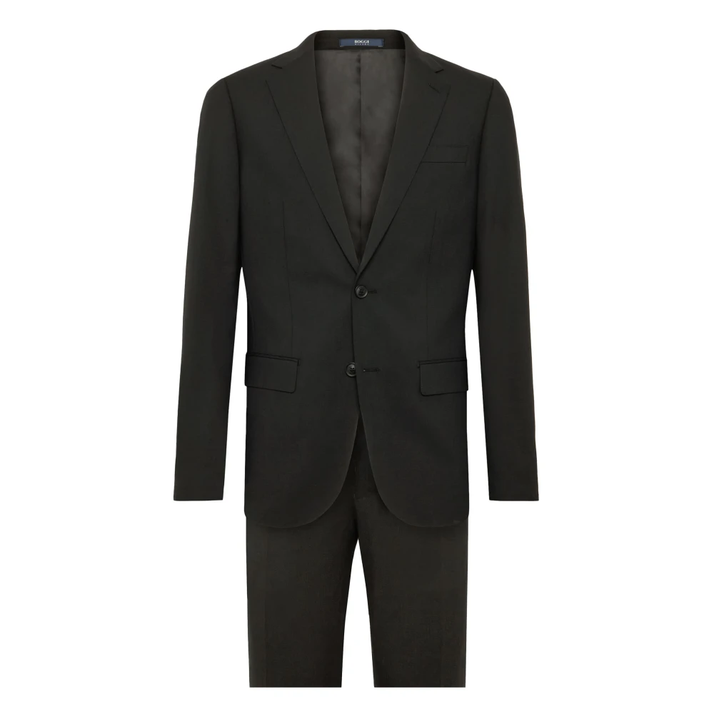 Boggi Milano Wol Stretch Pak Anversa Black Heren