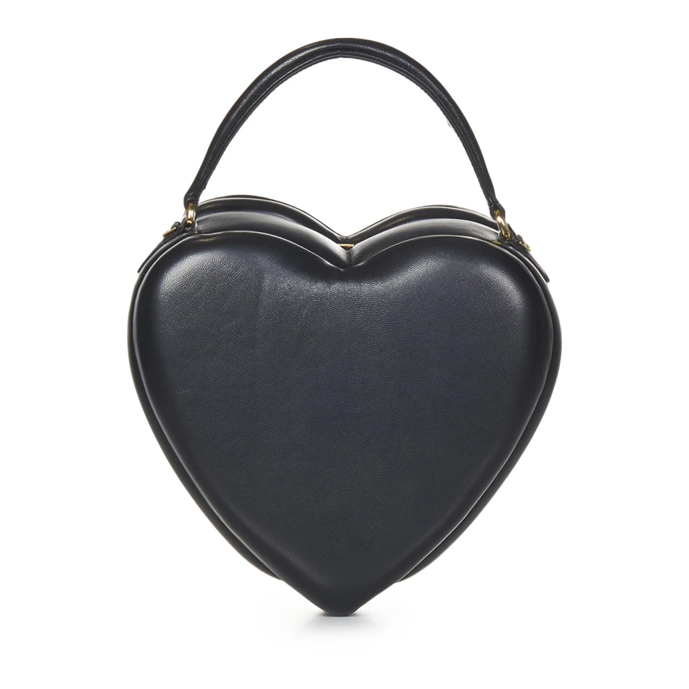 Moschino Zwarte Hartvormige Handtas Black Dames