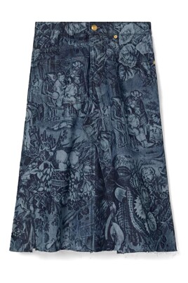 jupe-en-denim-imprime