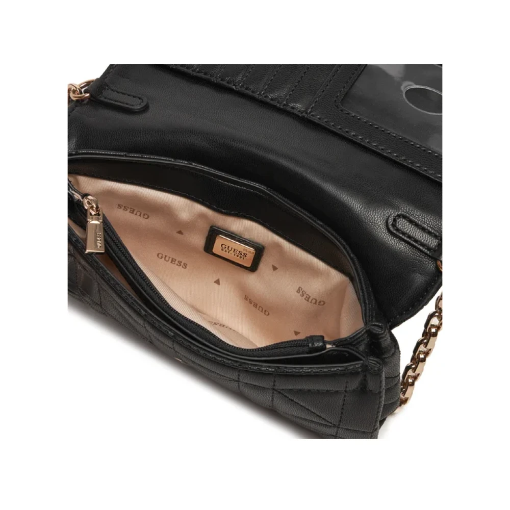 Guess Assia Crossbody Tas Zwart Black Dames