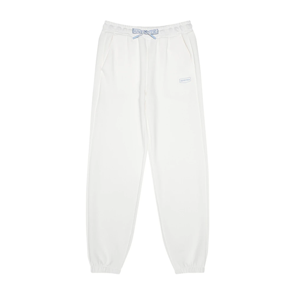 Duvetica Ivory Marne Joggingbroek met Groot Logo Beige Dames