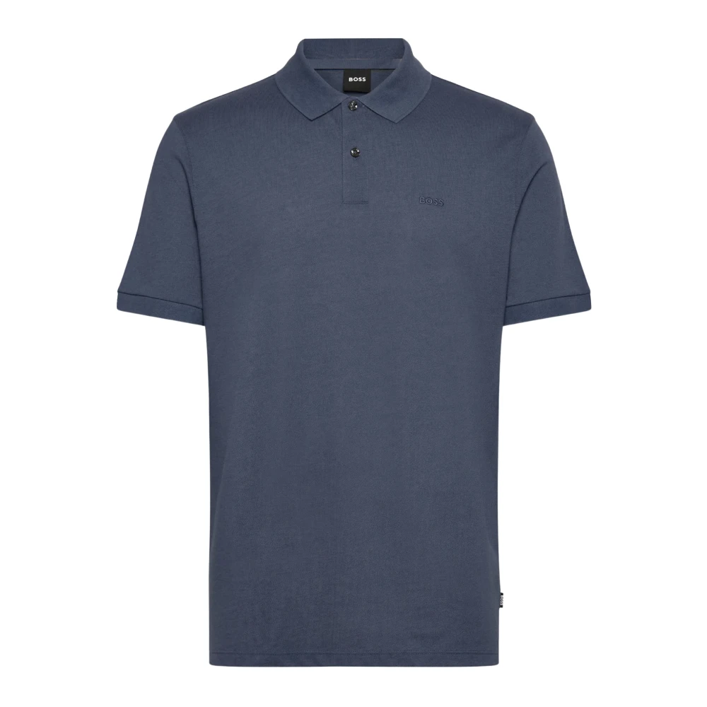 Hugo Men's Blue Polo Shirts, M, Cotton Polo Shirt With Logo