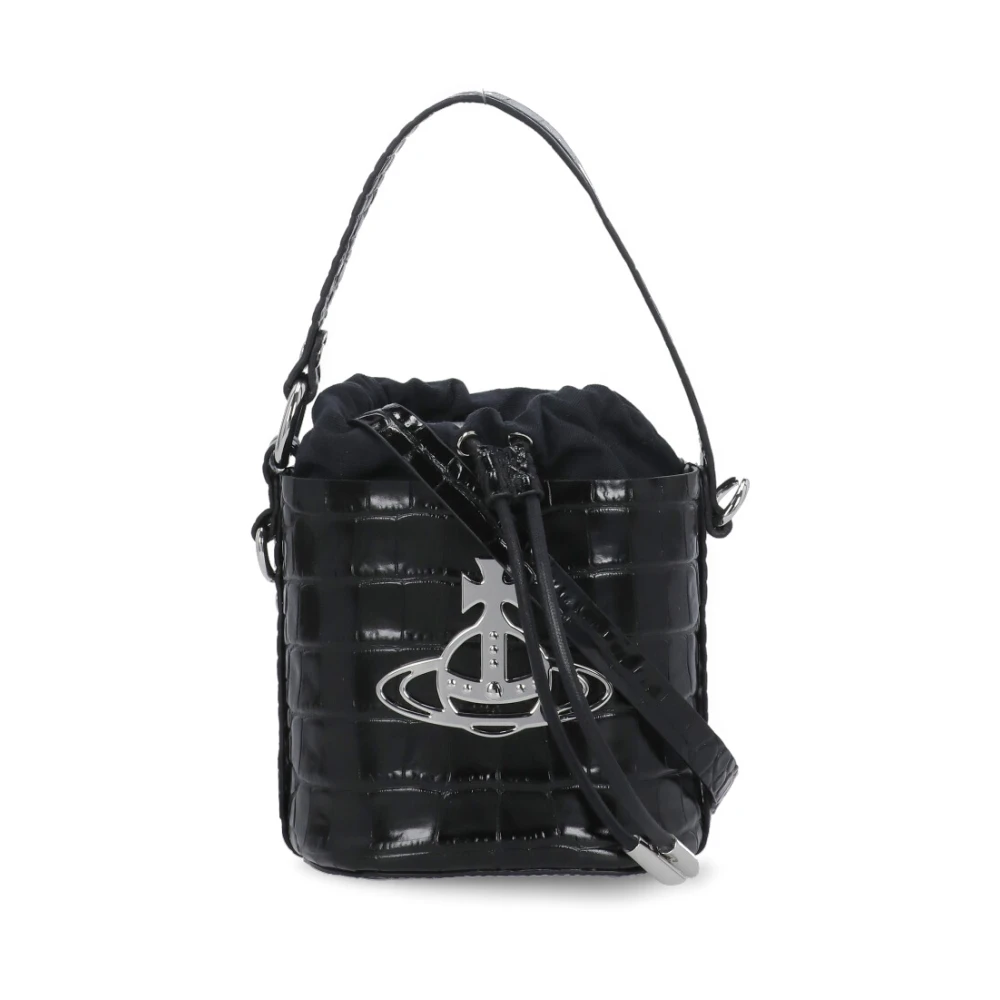Vivienne Westwood Women's Black Daisy Drawstring Bucket Bag