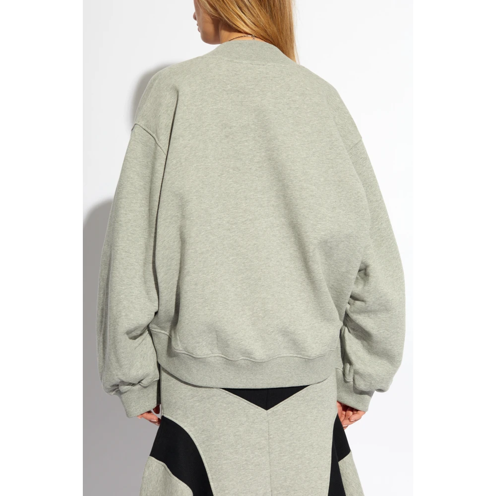 The Attico Sweatshirt met logo Gray Dames