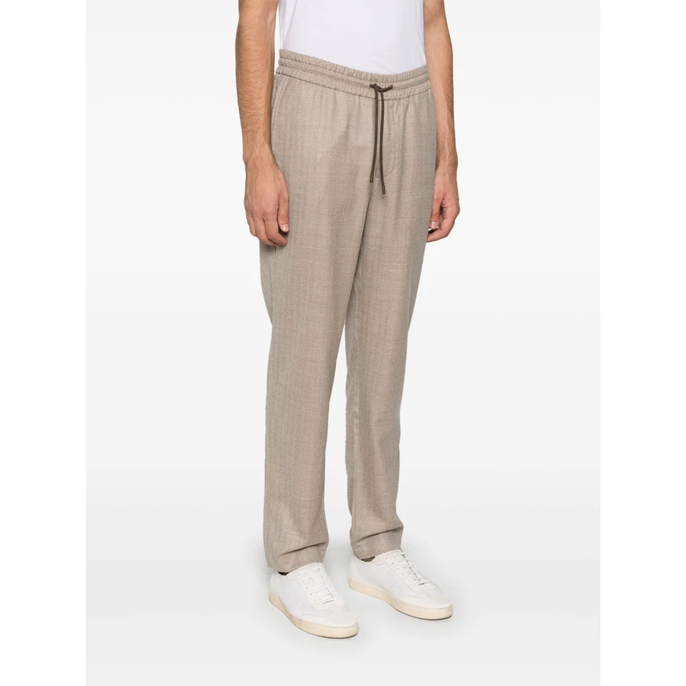 Sease Straight Trousers Beige Heren