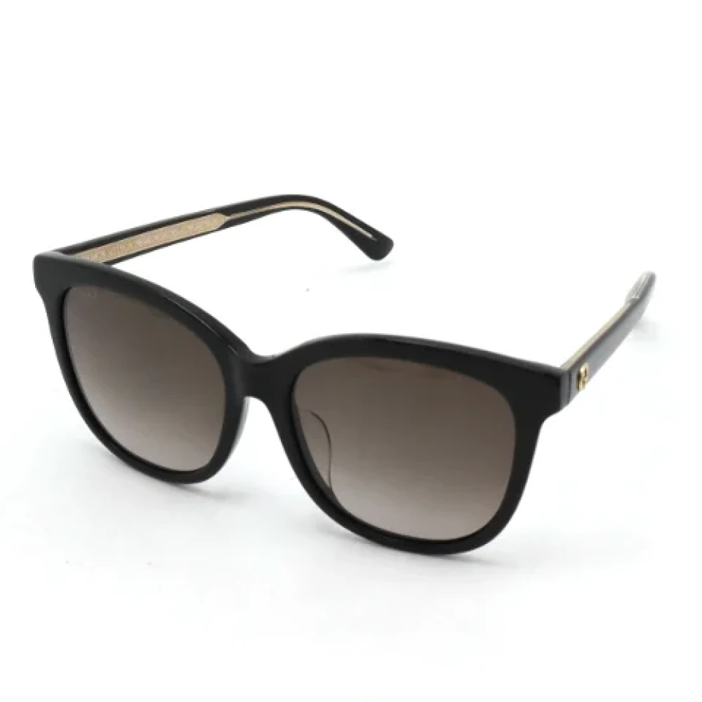Gucci Vintage Pre-owned Fabric sunglasses Black Dames