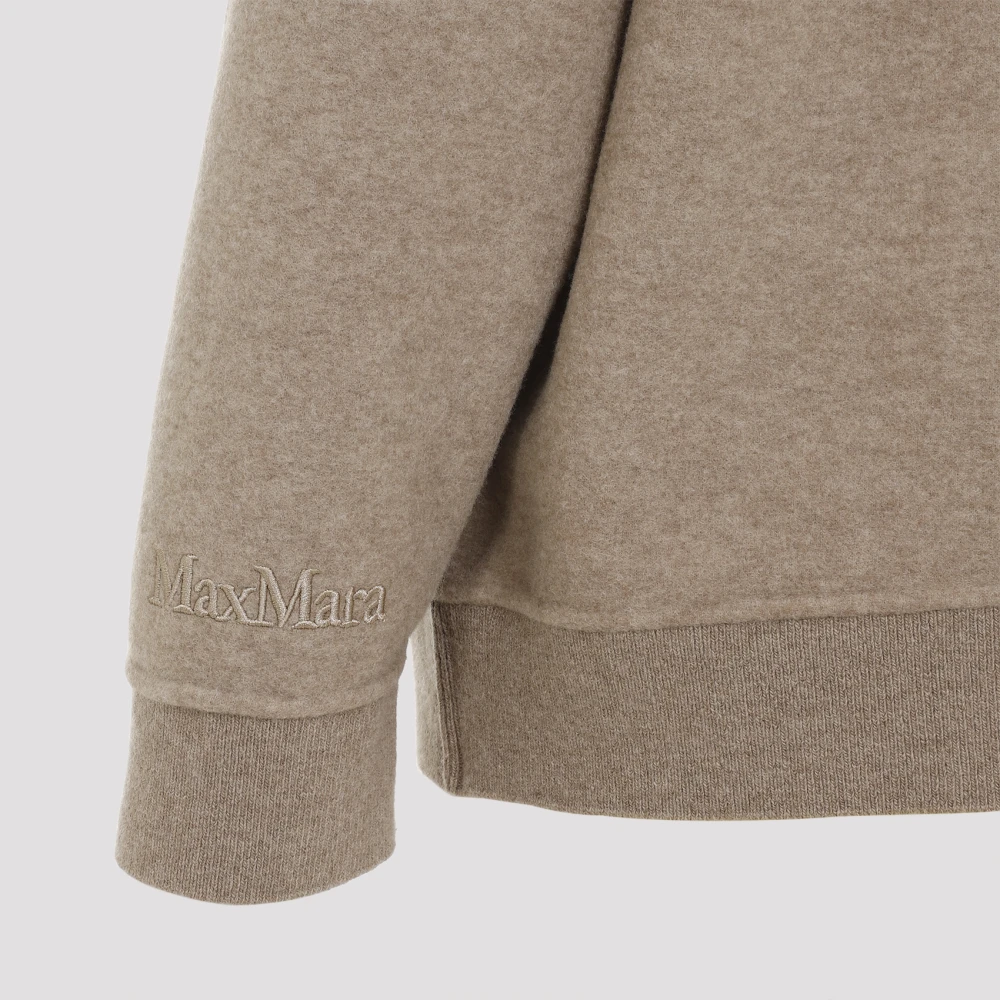 Max Mara Jersey Wol Sweater Elvira Brown Dames