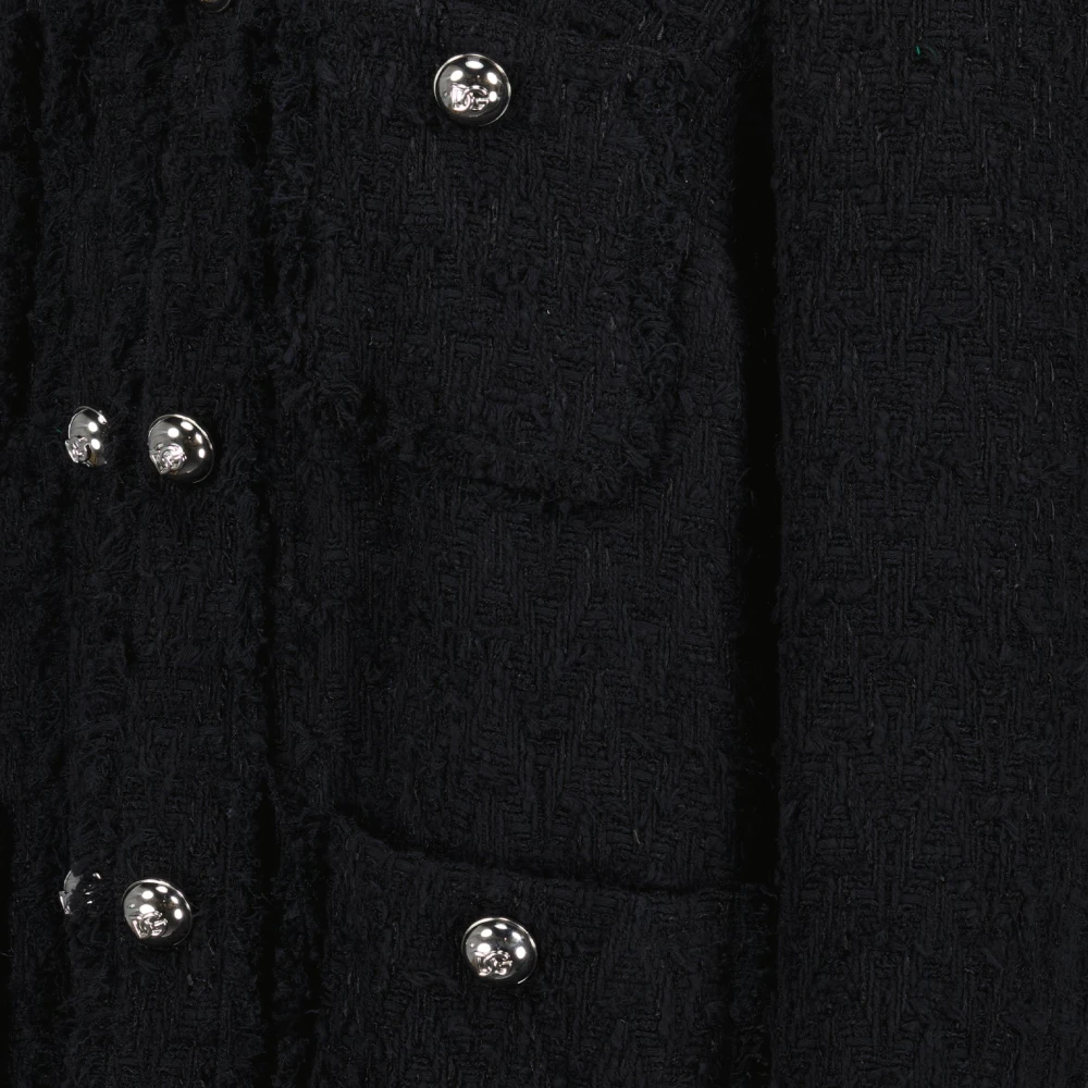 Dolce & Gabbana Lang Gebreid Vest Black Dames