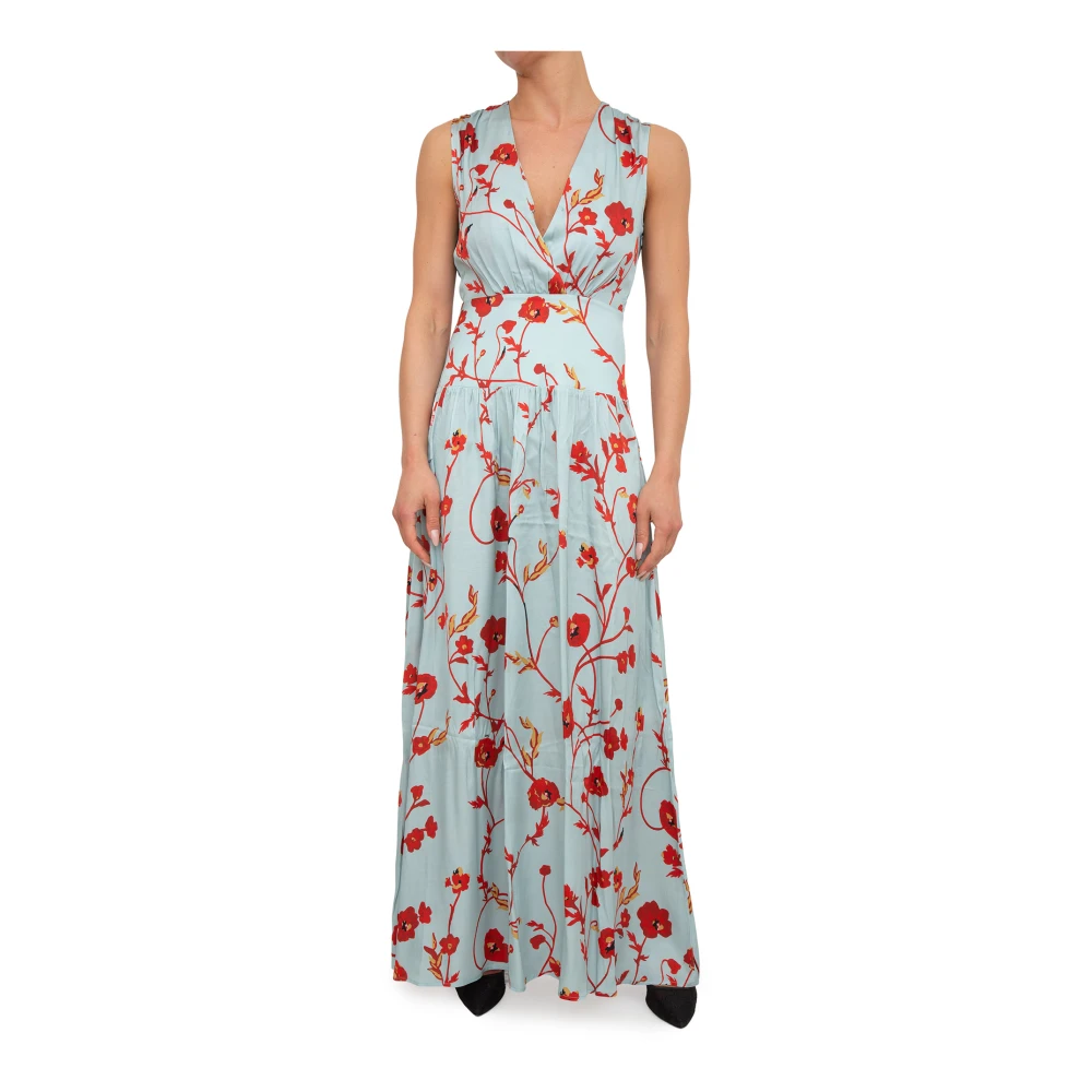 Nenette Women's Blue Maxi Dresses,, Stylish Dress For Medium