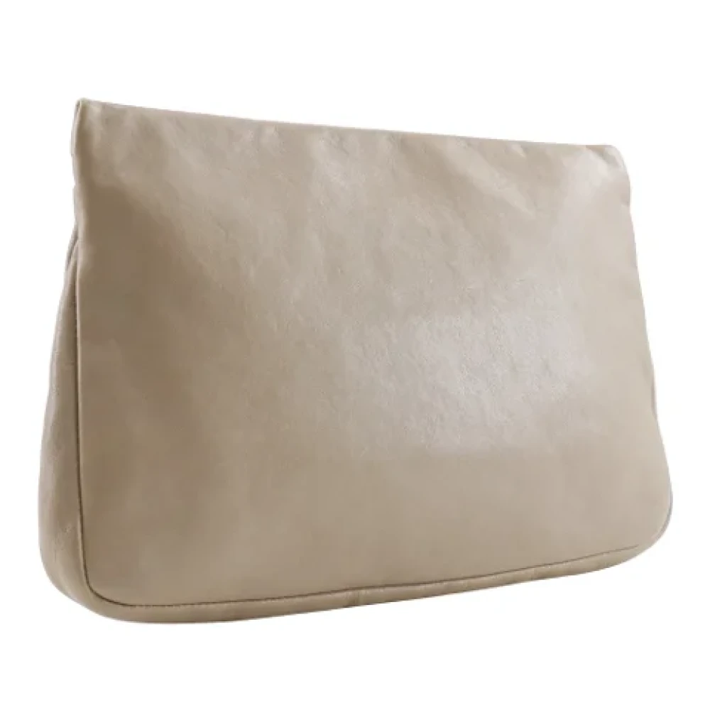 Jimmy Choo Pre-owned Leather handbags Beige Dames