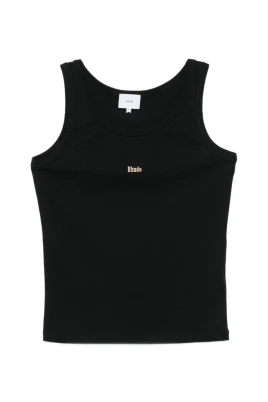 Logo Ribbed Tank Top