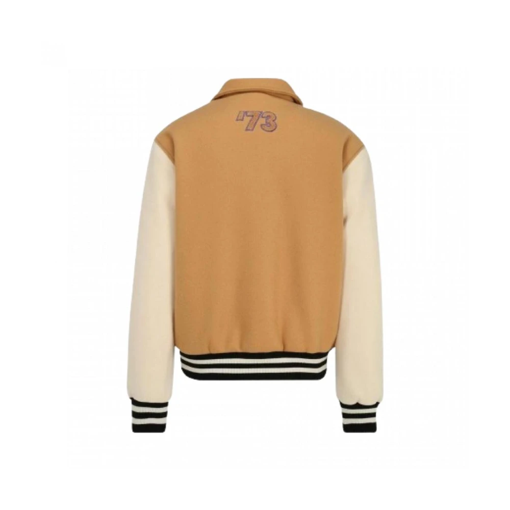 Fila Polyesterjas met grafische print Beige Heren
