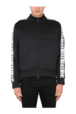 Icon Band Sweatshirt med dragkedja