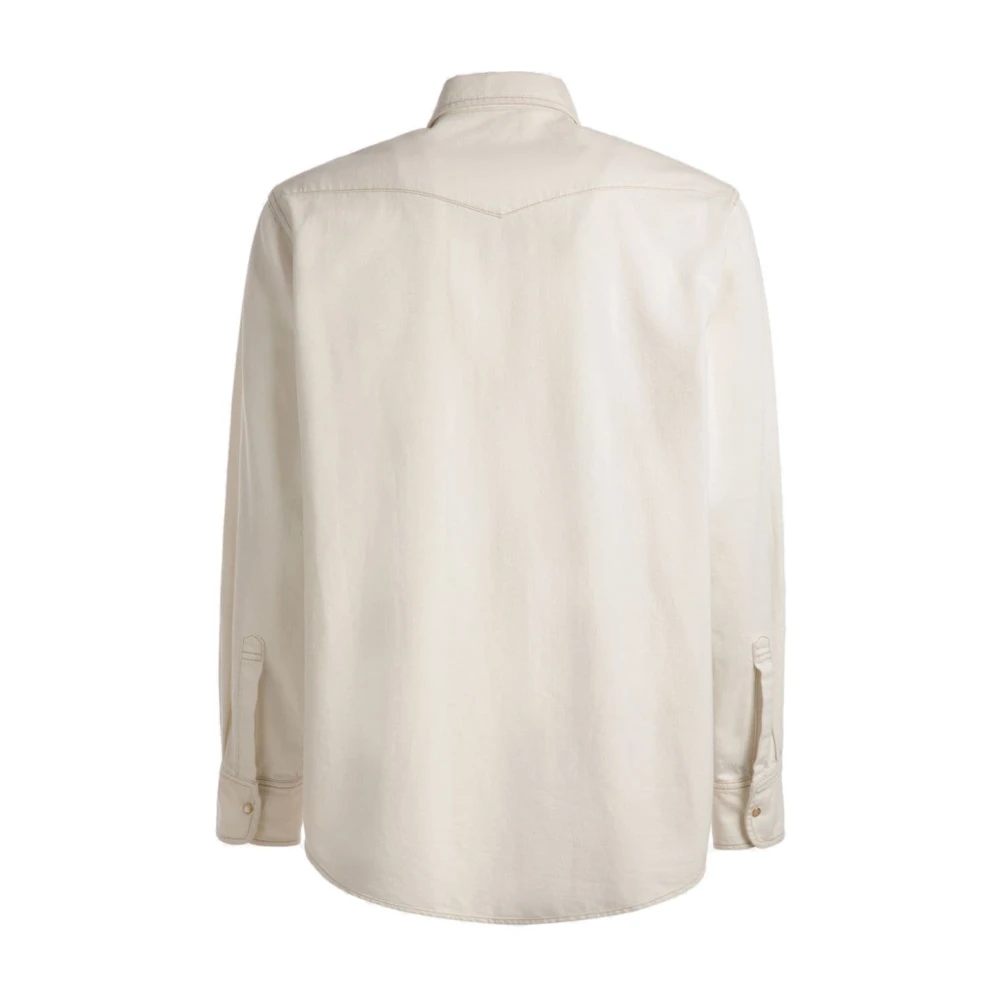 Bally Klassieke Off-White Katoenen Overhemd White Heren