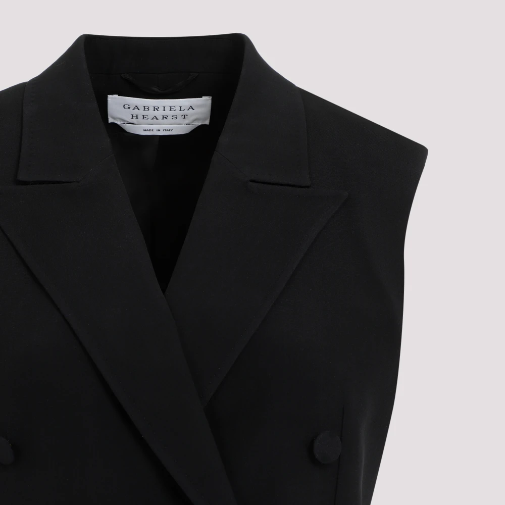 Gabriela Hearst Zwarte Zijden Mayte Vest Dameskleding Black Dames