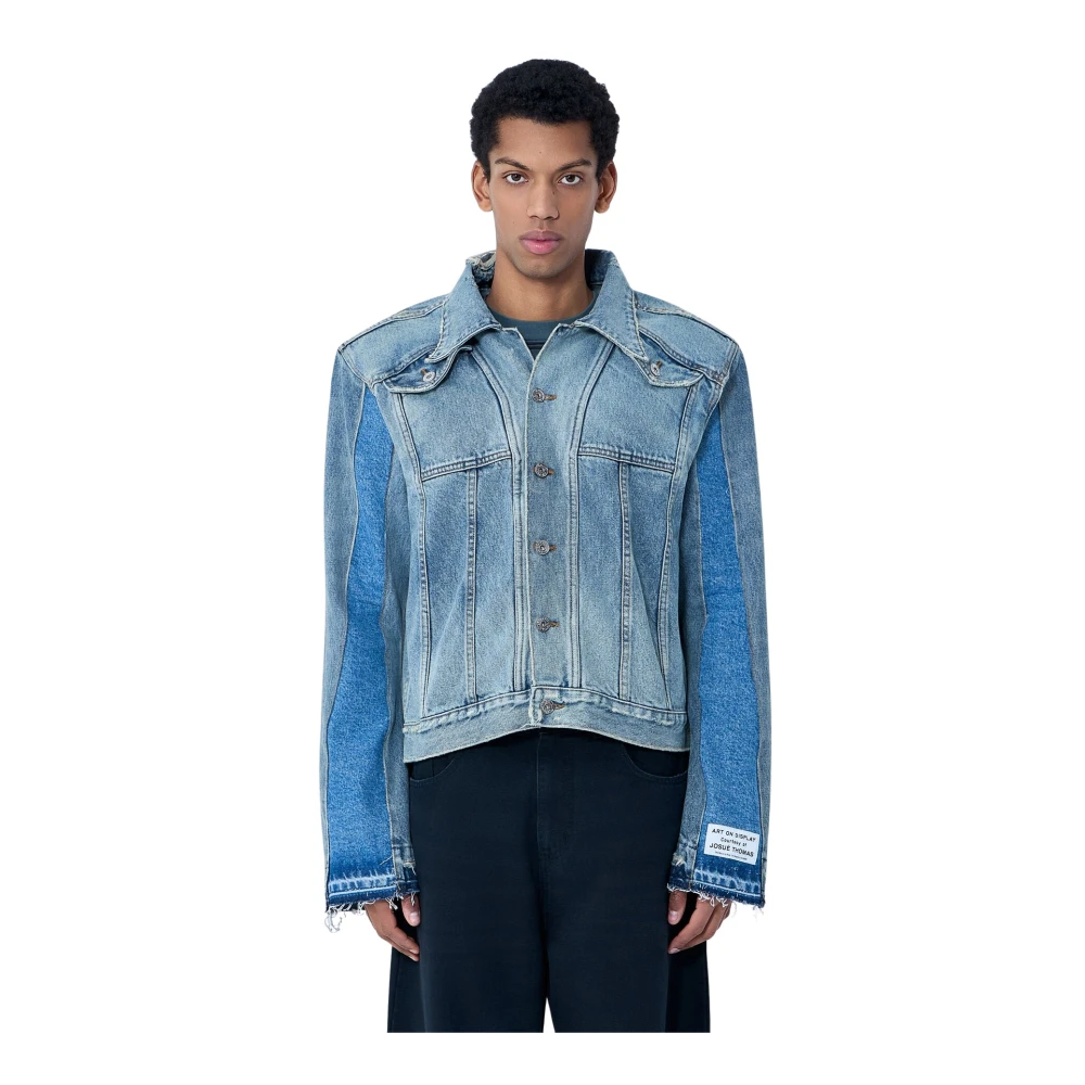 Gallery Dept. Blue Panelled Denim Jacket - Male - Denim Jackets - L - Jackets