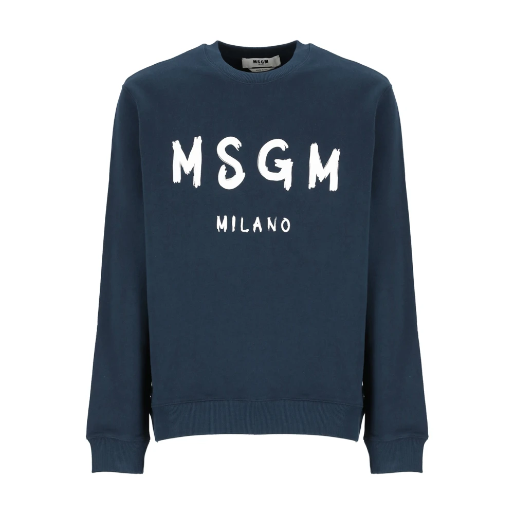 Msgm Sweatshirts Blue Heren