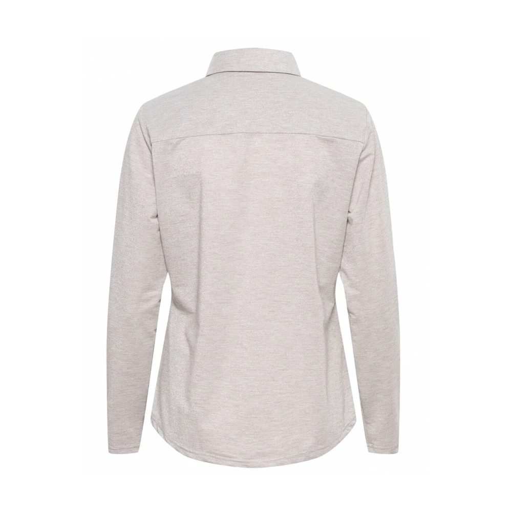 &Co Woman Overhemd met lange mouwen effen kleur Beige Dames