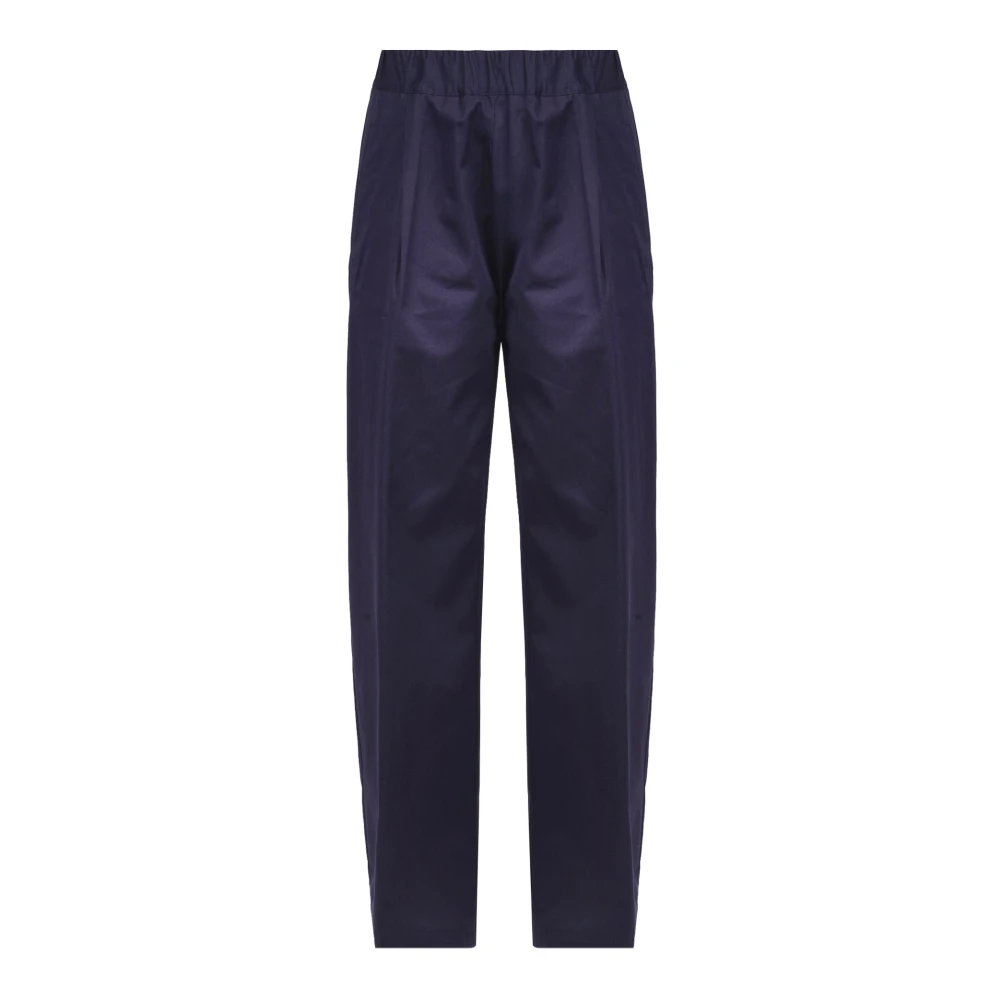 Semicouture Blue Tapered Trousers, Female, L, Pantalone Jhonny