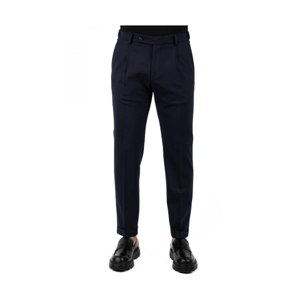 Berwich Herenbroek Klassieke Stijl Blue Heren
