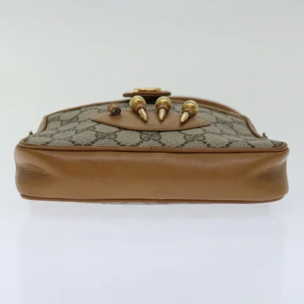 Gucci Vintage Pre-owned Leather gucci-bags Beige Dames