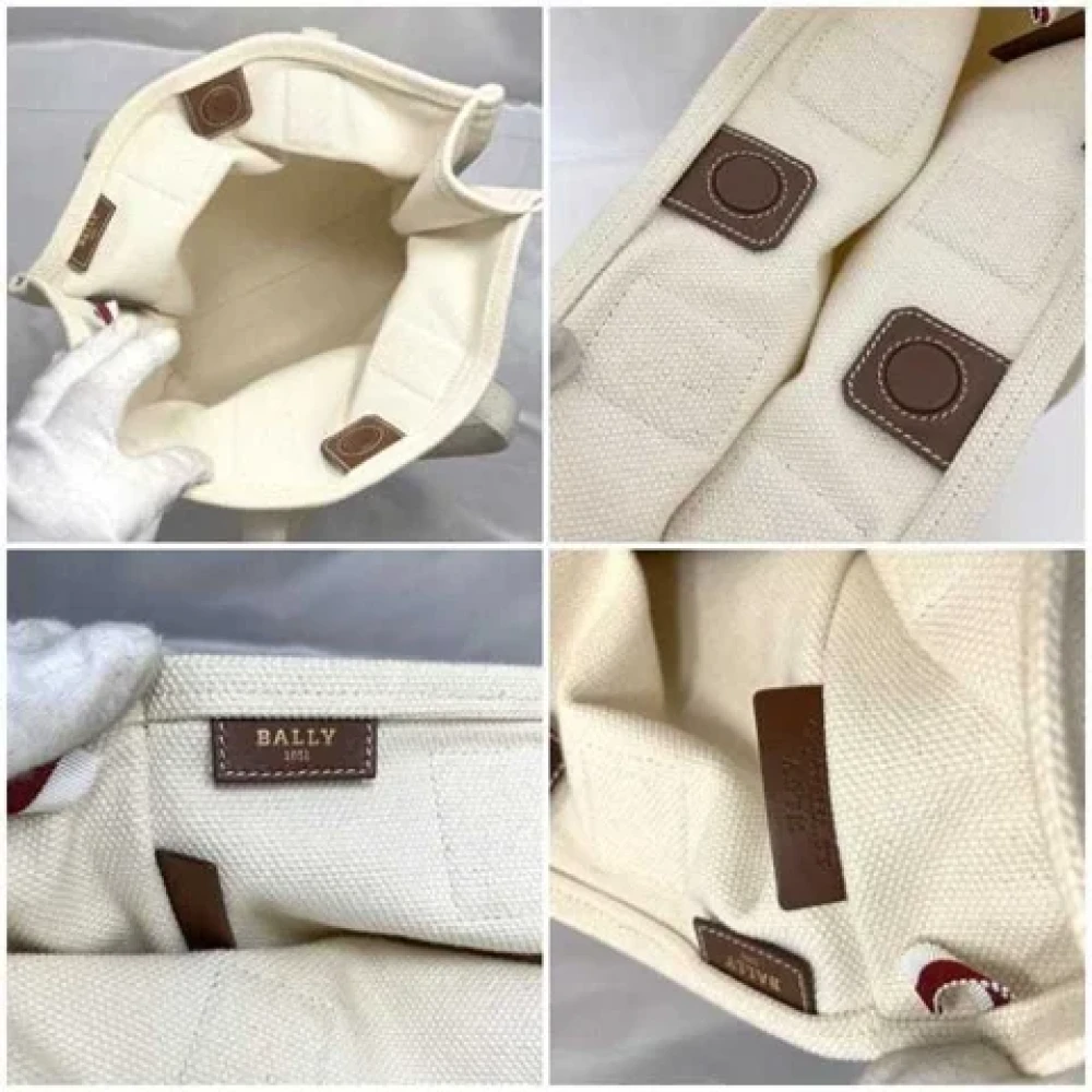 Bally Pre-owned Fabric handbags Beige Dames