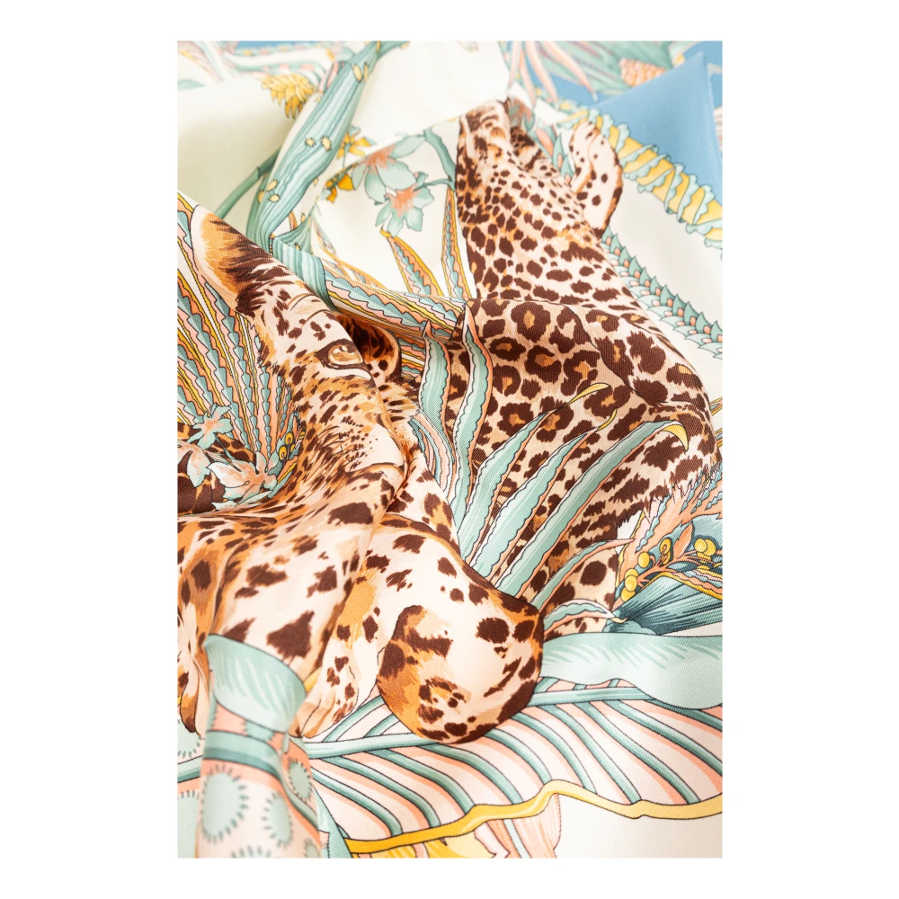 Salvatore Ferragamo Zijden sjaal met print Multicolor Dames
