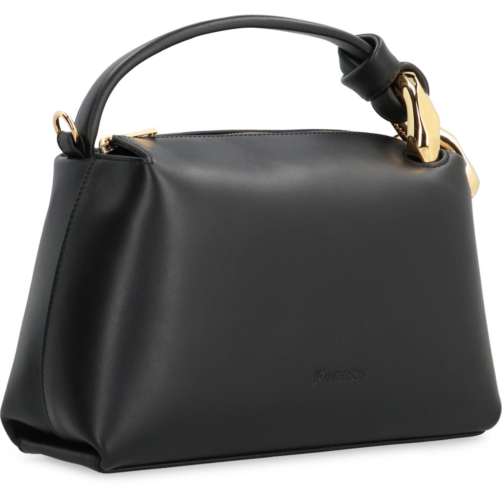 JW Anderson Leren handtas met bovenhandvat Black Dames