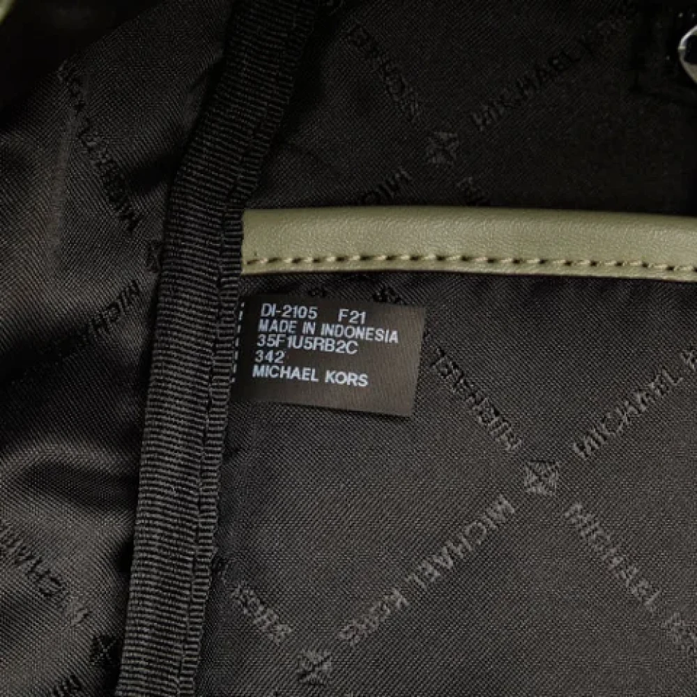 Michael Kors Pre-owned Nylon backpacks Green Dames