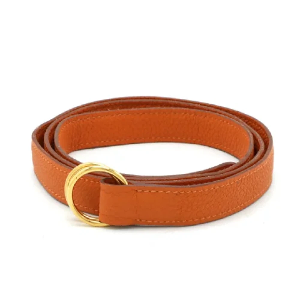 Hermès Vintage Pre-owned Leather belts Orange Dames