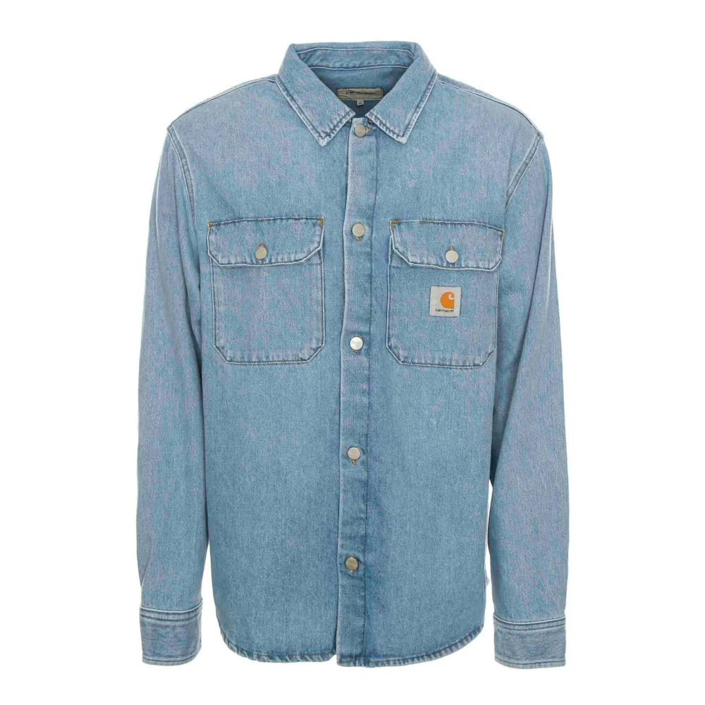Carhartt WIP Harvey Overshirt Blue Heren