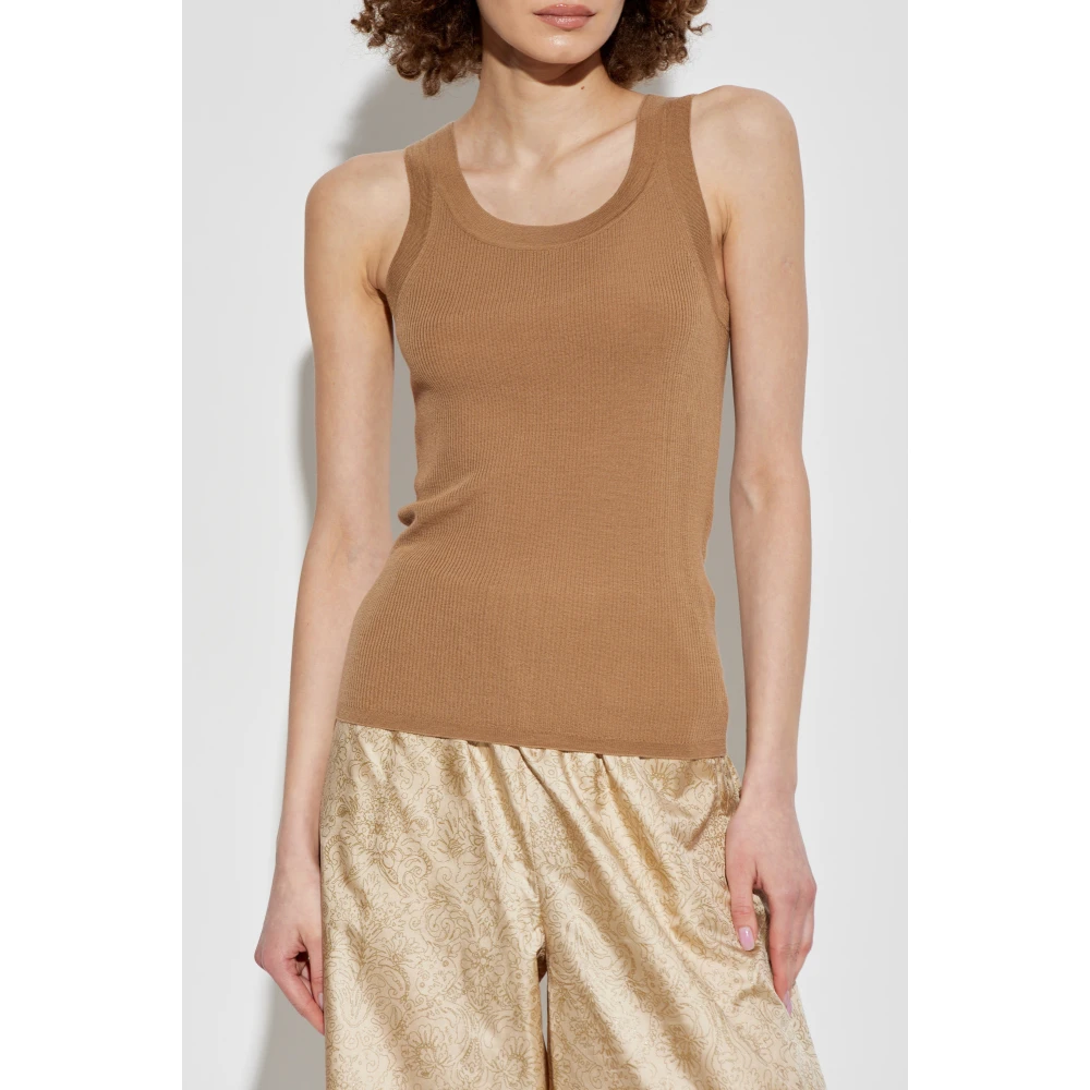 Max Mara Top Eliadi Brown Dames