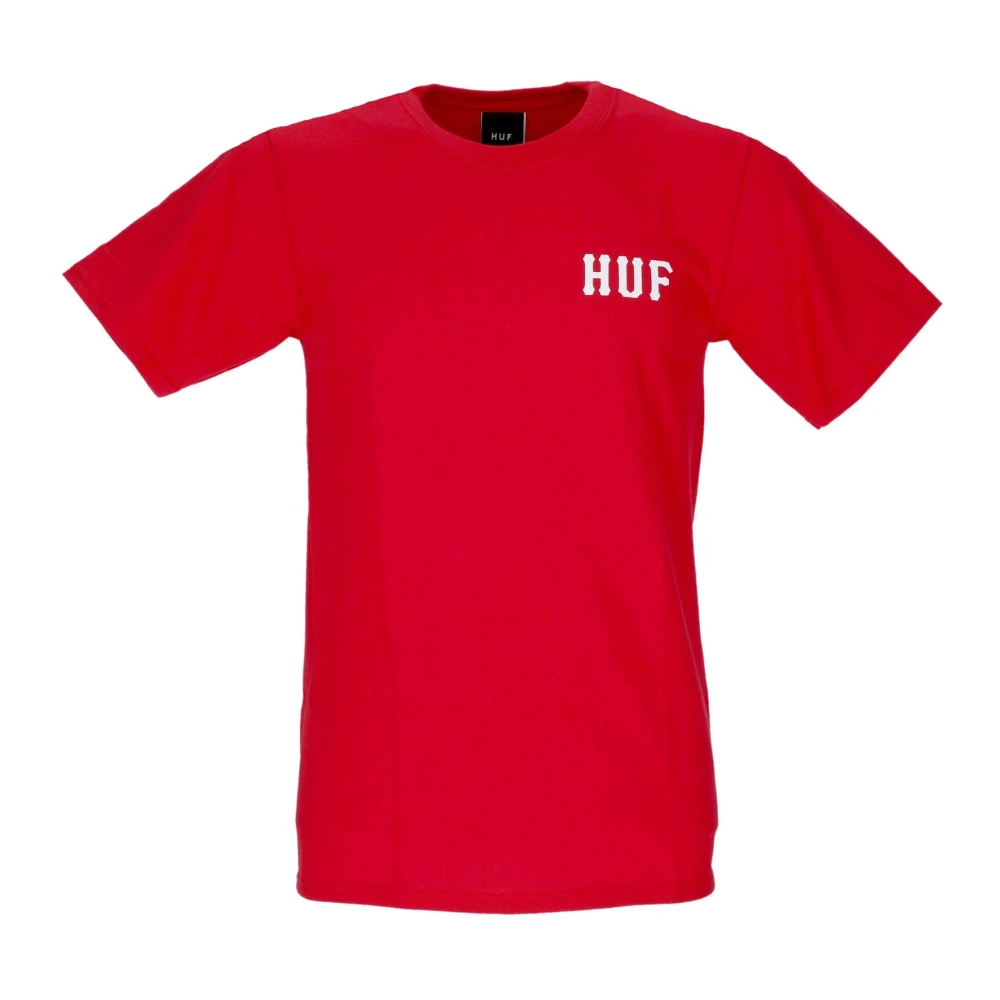 HUF Klassiek Rood Heren T-shirt Korte Mouw Red Heren
