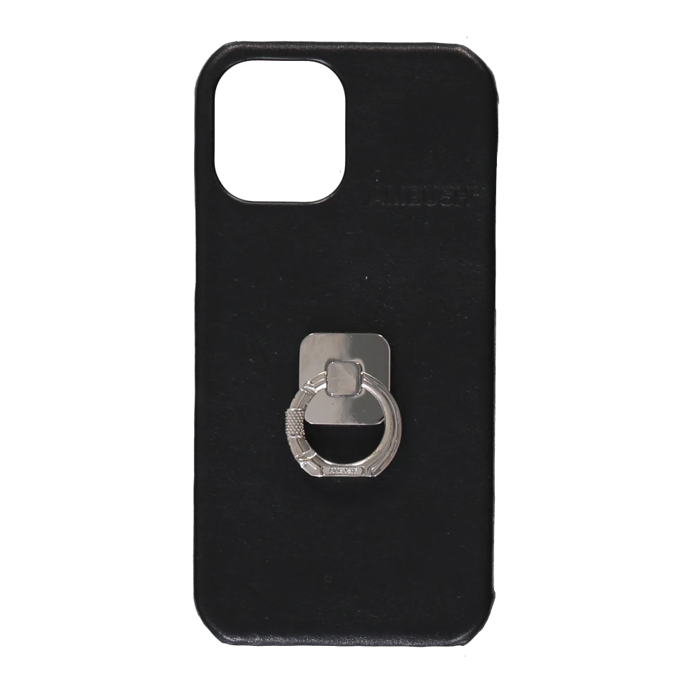 Ambush Metalen Leren Polyester iPhone Hoesje Black Dames